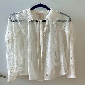 REBECCA TAYLOR EMBROIDERED BLOUSE TOP NEW WITH TAGS